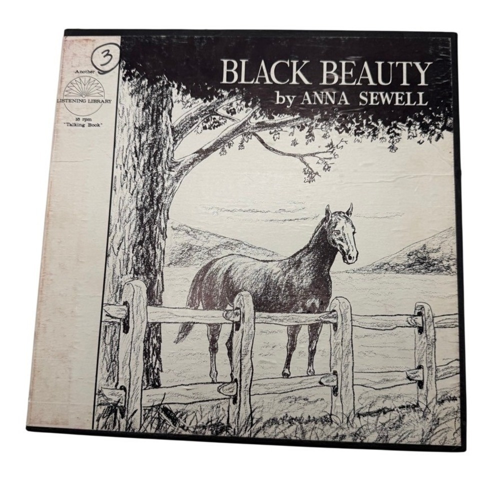 Black Beauty Anna Sewell Listening Library Vinyl LP Audiobook Set 33RPM Vintage